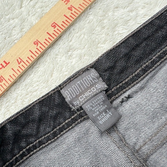 Additions by Chico's Bootcut Black Jeans Womens Size 1 31x29 High Rise Stretch - Picture 4 of 9